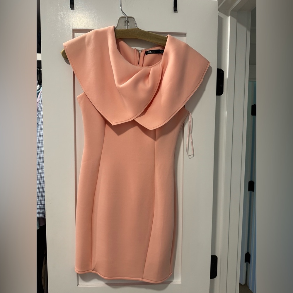 INA Peach Scuba Dress